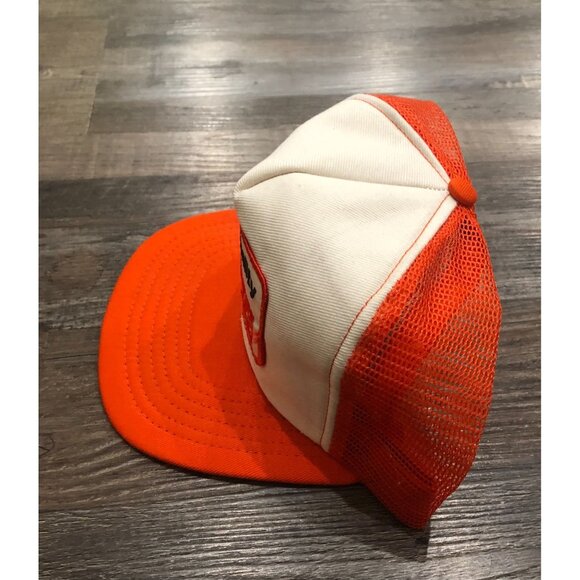 Vtg Case Team Quality Mens Snapback Adjustable Tractor Hat Cap  Orange - Picture 3 of 5